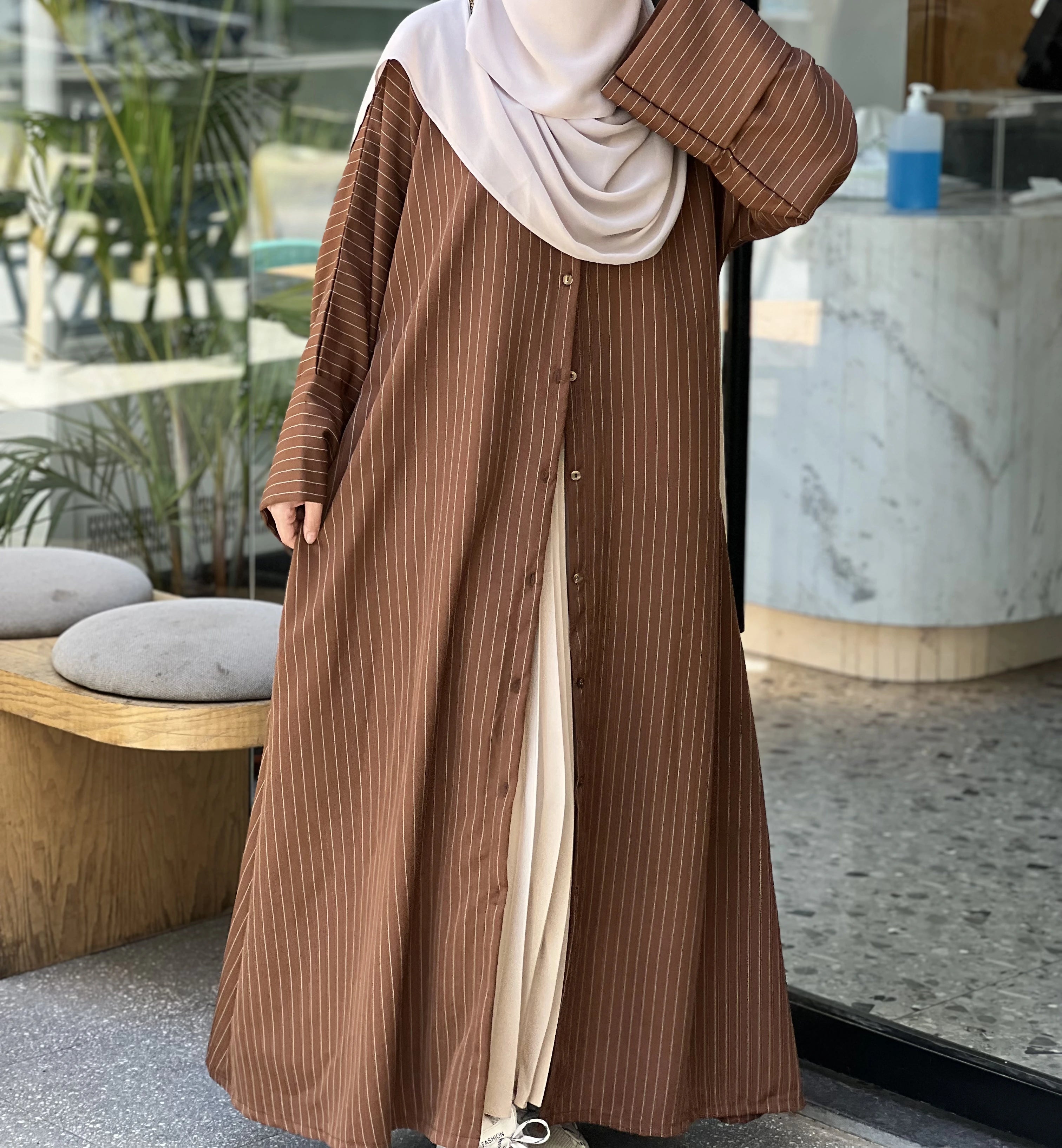 شميز دريس جبردين مقلم