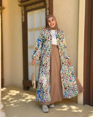 كارديجان منقوش طويل-1