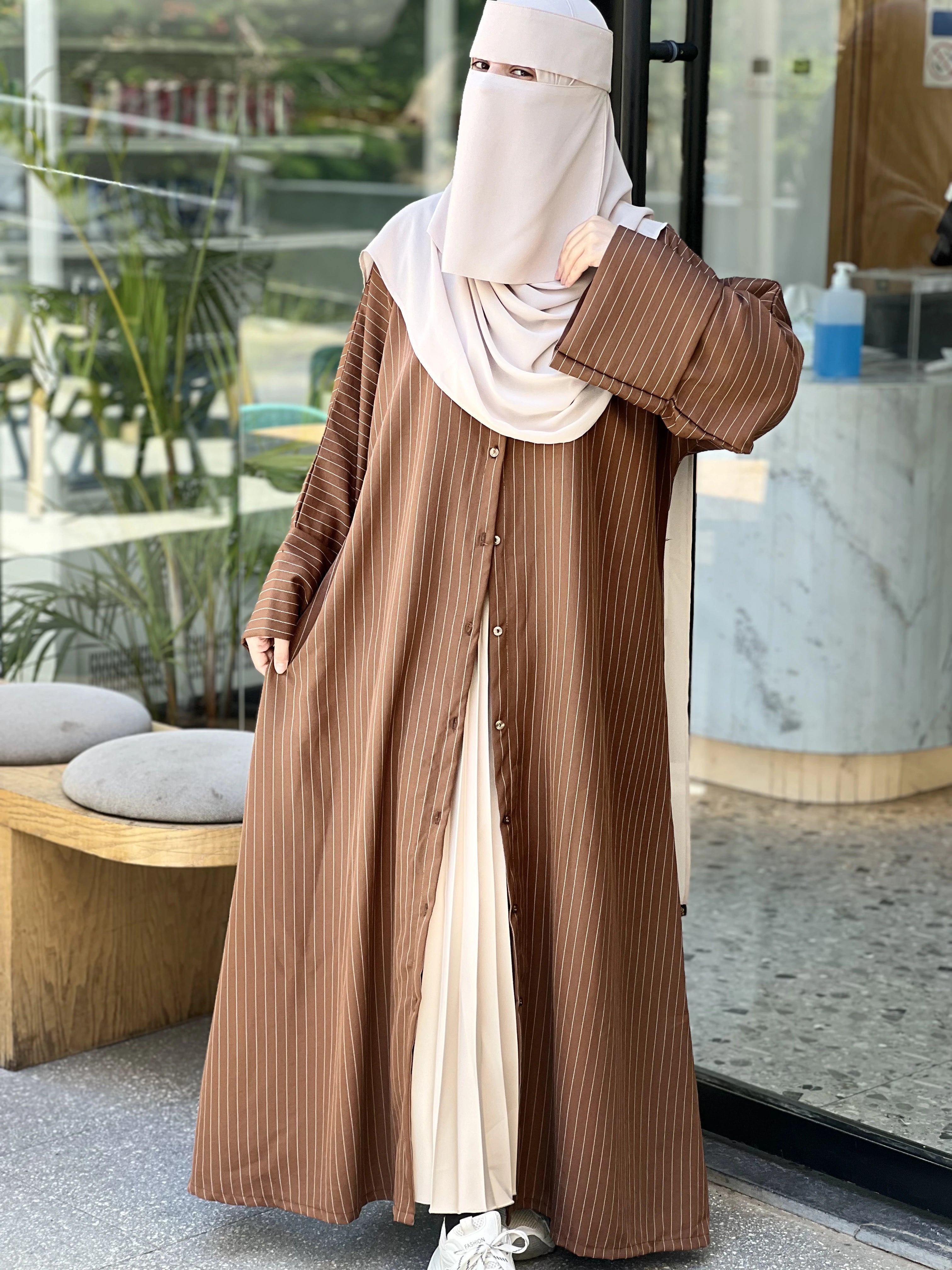 شميز دريس جبردين مقلم