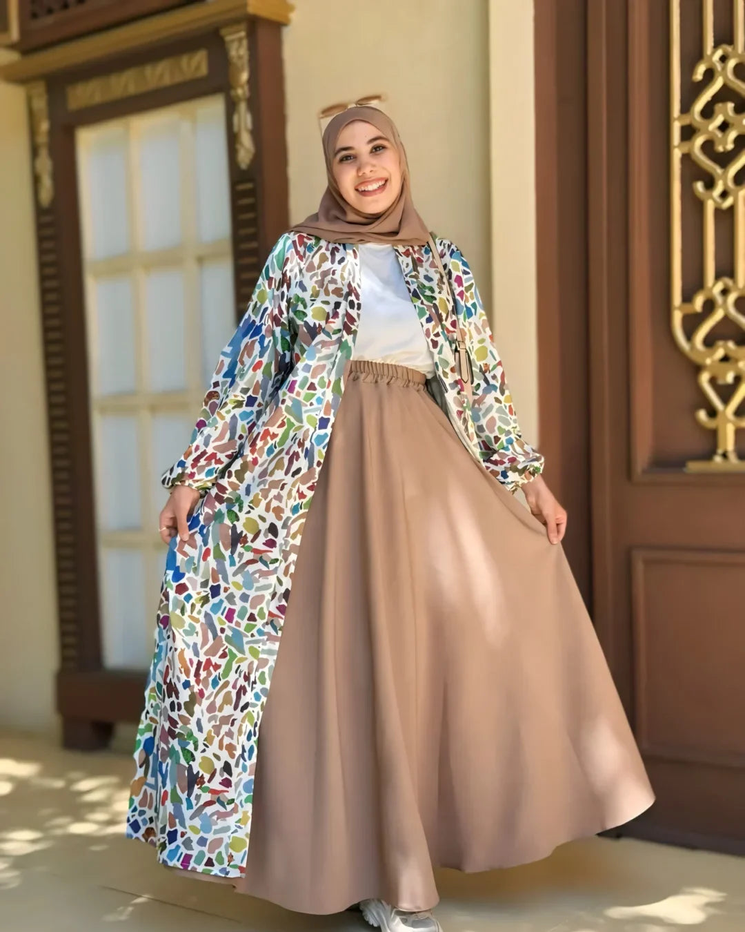 كارديجان منقوش طويل-3