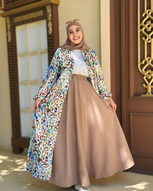 كارديجان منقوش طويل-3