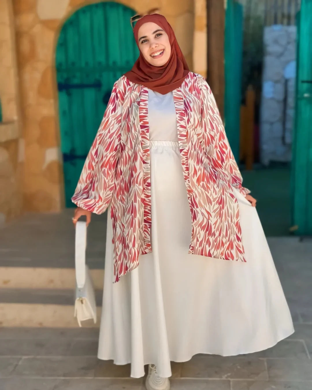 شميز قصير منقوش-3