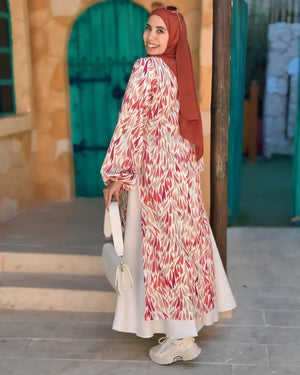 شميز قصير منقوش-4