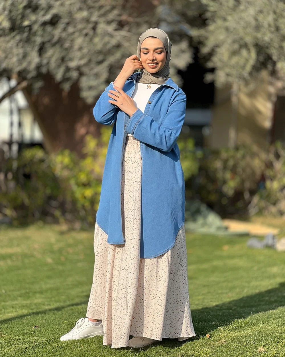 الشميز الجينز الطويل