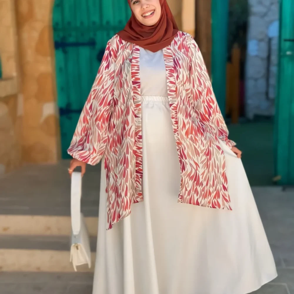 كارديجان منقوش قصير