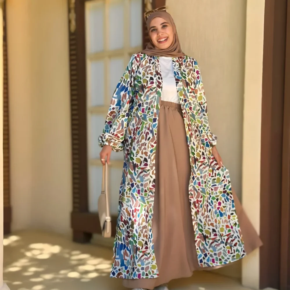 كارديجان منقوش طويل