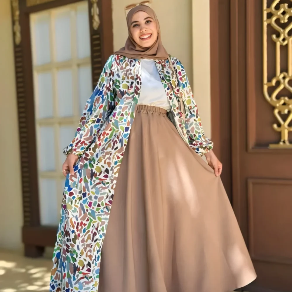 كارديجان منقوش طويل